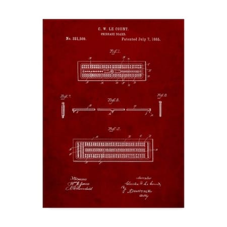 Cole Borders 'Cribbage Board' Canvas Art,14x19